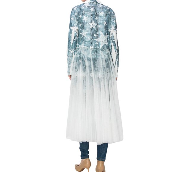 ORIGAMI Victorian Lace Star Print Cardigan Duster S-XXL NWT - Picture 4 of 16